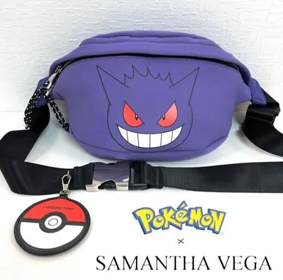 Buy Nintendo Pokémon × Samantha Vega Gengar Hip Zip Fanny Pack Small Bag Women Clean • 275.62£