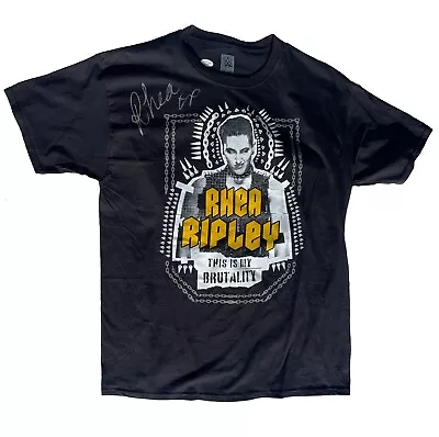Buy Rhea Ripley Signed This Is My Brutality WWE Official T-Shirt JSA COA • 144.76£