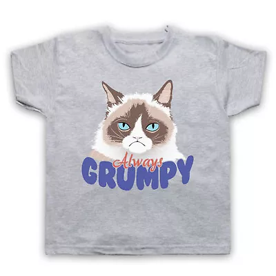 Buy Grumpy Cat Unofficial Always Grumpy Kitten Funny Meme Kids Childs T-shirt • 16.99£