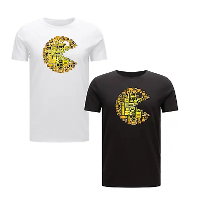 Buy Top Video Game Fan Pac-Man Atari Gaming Fan Logo Adults T-Shirt Gaming Lovers • 12.49£