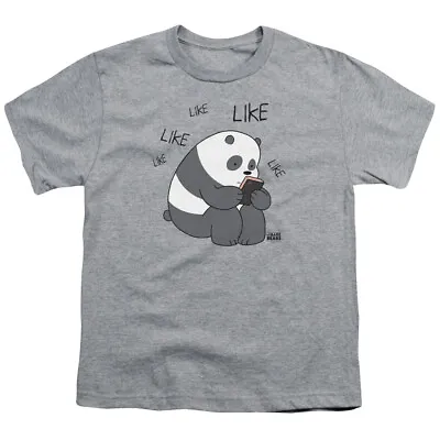 Buy We Bare Bears Like Like Like Kids Youth T Shirt Licensed Cartoon Tee Sport Gray • 13.81£
