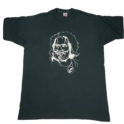 Buy Vintage 90s Jerry Garcia Tribute Grateful Dead Band Tee Shirt XL USA Black • 33.78£