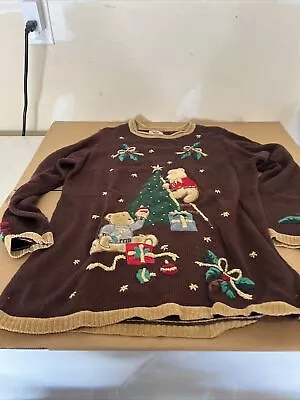 Buy Vintage Nutcracker Brand Ugly Christmas Sweater  3X Cats Presents • 14.28£