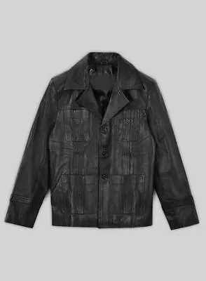Buy Celebrity Life On Mars Sam Black Leather Jacket For Men's 100% Pure Lambskin • 164.59£