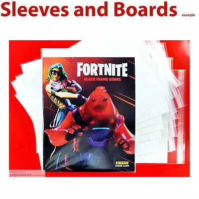 Buy 10 X Fortnite Sticker Album Panini  Tall Bags ONLY. Clear Sleeves Size4  NEW . F • 9.99£