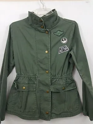 Buy Star Wars Military Style Juniors Jacket Her Universe Patches Sz Med Green • 36.37£