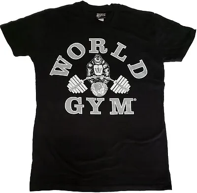 Buy W110 World Gym Acid Wash Bodybuilding T Shirt Gorilla Logo • 21.99£