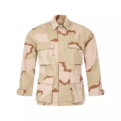 Buy Army Shirt Camo Combat Original Military Light Jacket US BDU Vintage Ripstop New • 17.99£