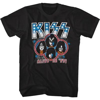 Buy Kiss Alive In 77 Adult T Shirt Metal Music Band Merch • 40.90£