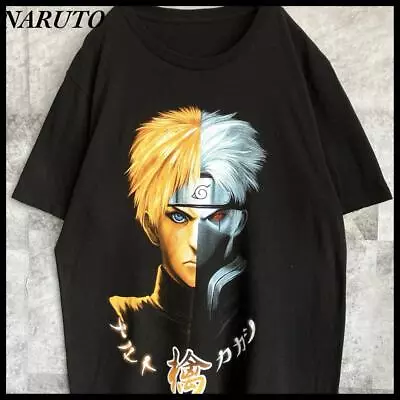Buy Naruto Kakashi Anime Character T-Shirt Black 2 Japan • 75.36£