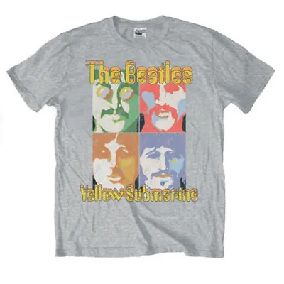 Buy Grey Beatles Yellow Submarine Sea Of Science Official Tee T-Shirt Mens • 15.99£