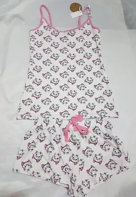 Buy Primark Disney Aristocat Marie Ladies/Women Cami Vest & Shorts Nightwear PJS • 13.99£