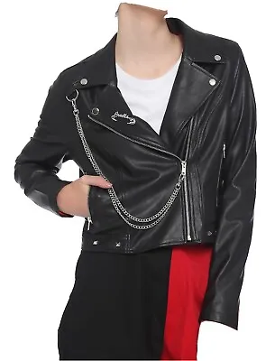 Buy Her Universe Disney Cruella Speak Of The De Vil Chain Moto Jacket • 116.90£