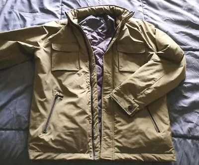 Buy VGC Men's Lightly Padded Olive Green Lincoln Jacket From Matalan Size Medium • 4.99£