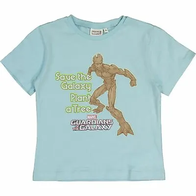 Buy MARVEL Boys' Kids' Guardians Of The Galaxy T-shirt, Light Blue, Size 4 Years • 7.99£