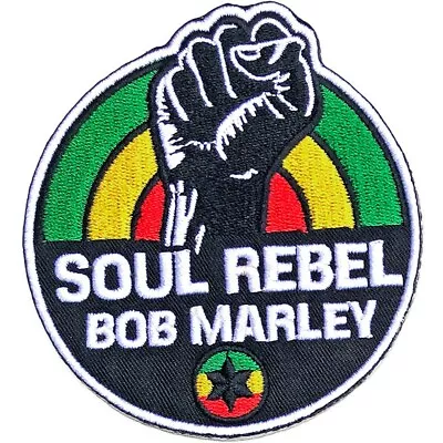Buy BOB MARLEY Iron-On Woven Patch: Soul Rebel: Official Licenced Merch Fist Gift • 4.30£