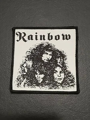 Buy Rainbow ~ Long Live Rock ‘ N ’ Roll ~ Woven Patch Jacket Iron On Clothing Badge • 7.55£