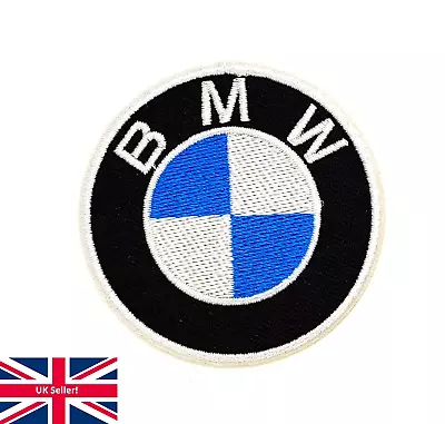 Buy Iron On BMW Patch Car Motorbike Biker Embroidered Patches For Jeans Jackets Hats • 2.45£