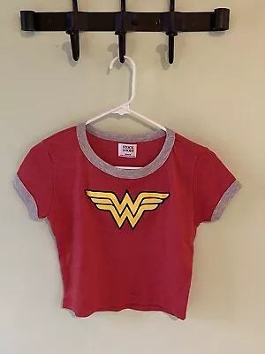Buy Wonder Woman Red Crop Top For Everyday/Halloween/Dress Up  Size M NNT • 8.50£