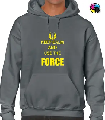 Buy Keep Calm And Use The Force Hoody Hoodie Funny Storm Wars Jedi Star Trooper • 16.99£