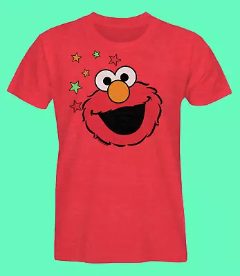 Buy Men's Sesame Street Elmo Face T Shirt S M L XL Retro Famous Forever Top • 19.99£