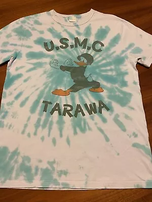 Buy TSPTR USMC Tarawa Donald Duck T Shirt Custom Tie-dye Size Large • 3£