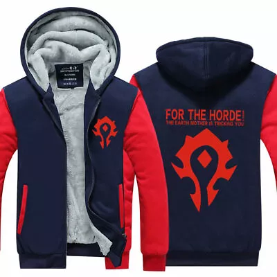 Buy World Of Warcraft Hoodie Zipper Sweatshirt Print Hooded Warm Coat Unisex Jacket • 45.59£