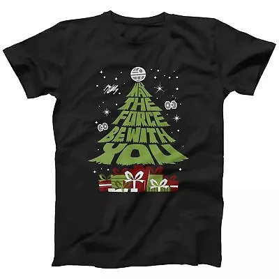 Buy Star Wars May The Force Be With You Christmas Tree T-Shirt | Funny Xmas Gift • 13.99£