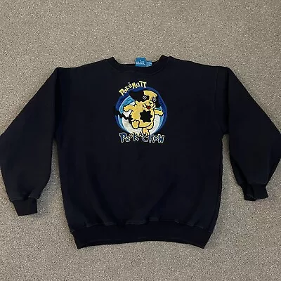 Buy Vintage Big Dogs Pikachu Pokemutt Peek A Chew Crewneck Sweater Rare • 37.89£