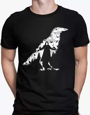 Buy Crow Raven Gothic T-shirt Tee Top Gift For Him • 12.95£