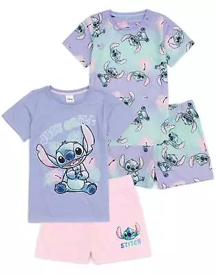 Buy Disney Multicoloured Short Sleeve Short Leg Pyjama Set (Girls) • 22.99£