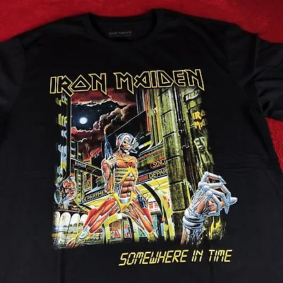Buy Official Licensed T-Shirt Iron Maiden Eddie Somewhere In Time (front/back) • 39.45£