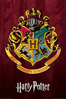 Buy Harry Potter Hogwarts School Crest 91.5 X 61cm Maxi Poster New Official Merch • 8.25£