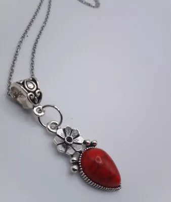 Buy NEW Beautiful Gothic Red Teardrop Necklace Goth Pagan  Alternative Jewellery  • 3.95£