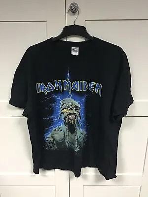 Buy Iron Maiden Powerslave Mummy Black Short Sleeve T Shirt UK Size XL • 22.99£