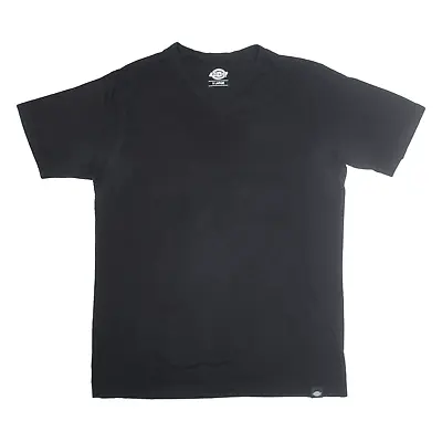 Buy DICKIES T-Shirt Black V-Neck Short Sleeve Mens XL • 8.99£
