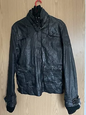Buy Two Stoned Mens Leather Vintage Bikers Style Jacket. • 35£