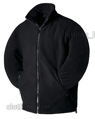 Buy Winter Extra Thick Mens Fleece Heavy Duty Work Jacket Padded Anti Pill Full Zip • 24.99£