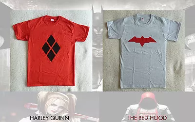 Buy Batman Arkham Knight Harley Quinn Or Red Hood T-shirts  • 13£