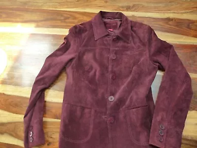 Buy  Genuine Monsoon Ladies Suede Leather Jacket Beautiful Condition Size 8 UK 36EUR • 33.99£