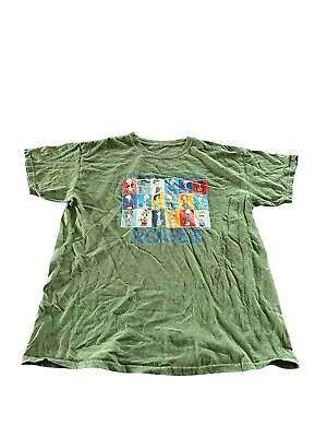 Buy Vintage American Dad Men’s T-shirt Size L Green Roger Personas Cartoon Y2K • 13.29£