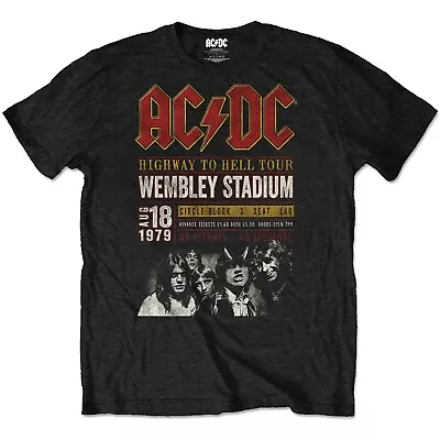 Buy AC/DC UNISEX Wembley Tour T Shirt 1979 Vintage Style S M L XL 2XL BNWT  • 12.99£