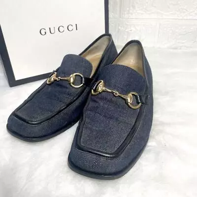 Buy GUCCI Loafers Denim Horsebit Fashion From Japan • 154.42£