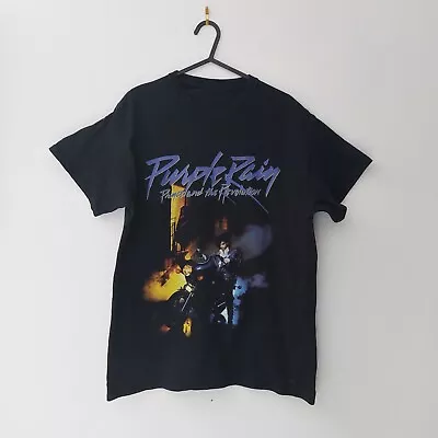 Buy Prince Revolution Purple Rain Motorcycle T Shirt Mens M Black Short Sleeve • 12.99£