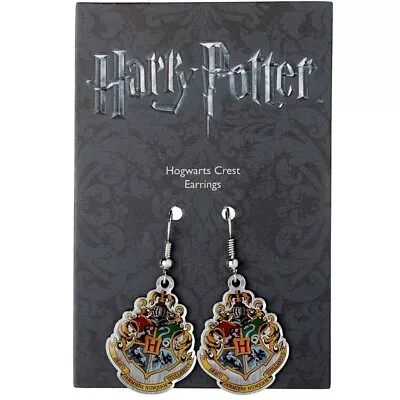 Buy Harry Potter Silver Plated Earrings Hogwarts Birthday Gift Official Product • 13.99£