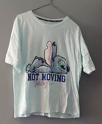 Buy Disney Stitch Bed T-shirt Top Pyjamas Cosy • 8£