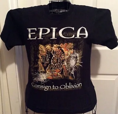 Buy Epica Consign To Oblivion RARE Concert T-shirt 2005 • 21.34£