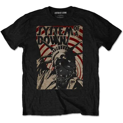 Buy SYSTEM OF A DOWN - Official Unisex T- Shirt -  Liberty Bandit - Black Cotton • 16.99£