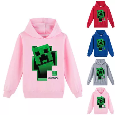 Buy Creeper Hoodies Kids Boys Girls Long Sleeve Hooded Sweatshirt Hoody Tops Jumper • 12.15£