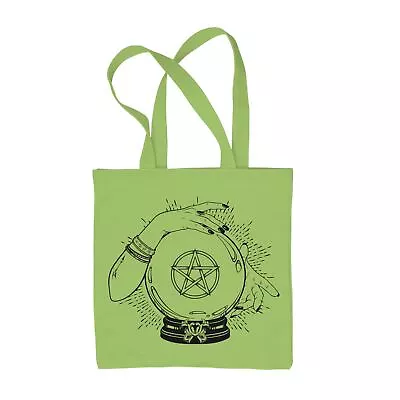 Buy Crystal Ball Witch Pentagram Design Tattoo Hipster Tote Shoulder Shopping Bag • 8.95£